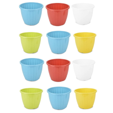 Umi Plastic Duro Flower Pot for...